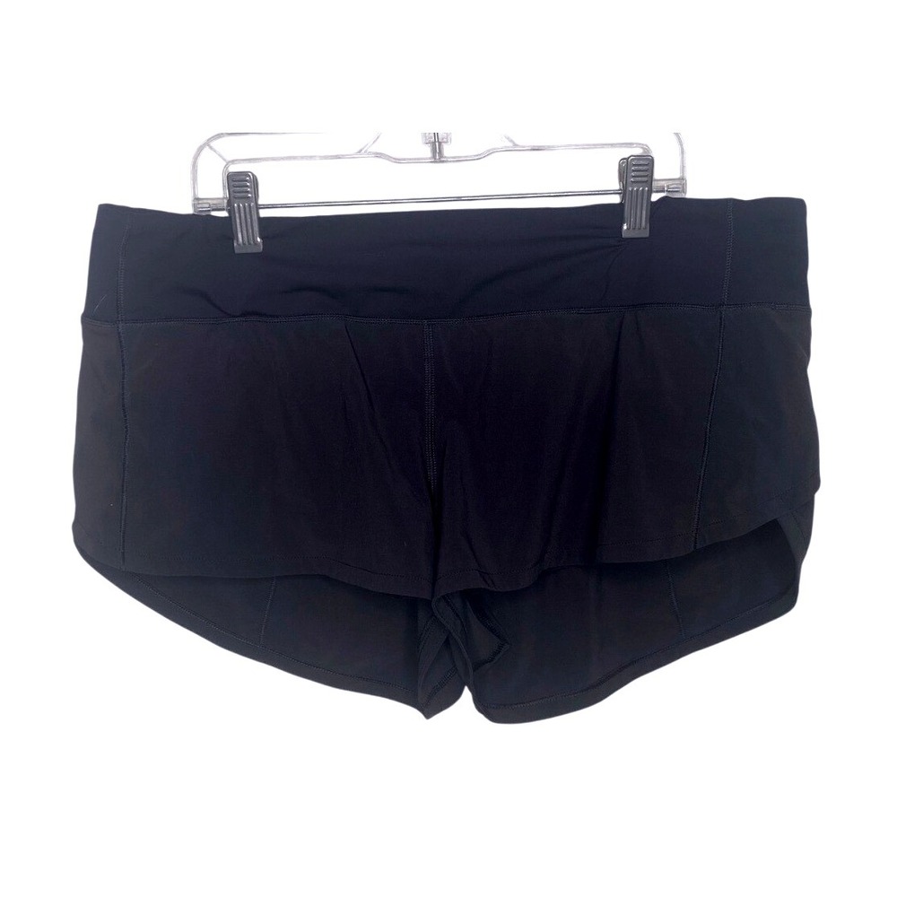 Lululemon black low rise shorts Size 10‎